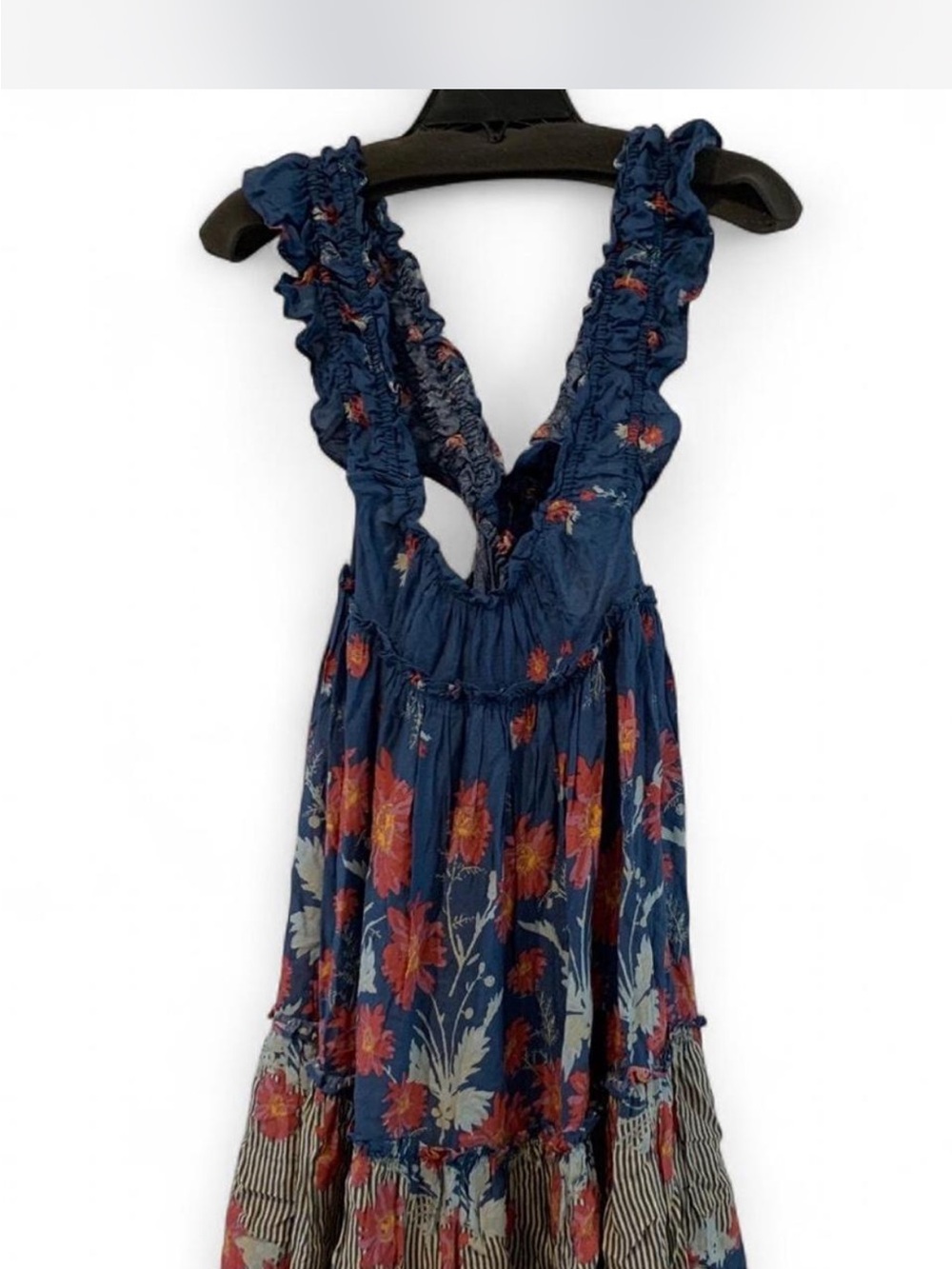 Free People Intimately Blue Floral Ruffled Sundress
